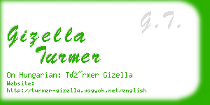 gizella turmer business card